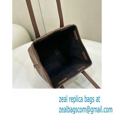 Fendi Origami Mini bag Brown leather that can be transformed 2024