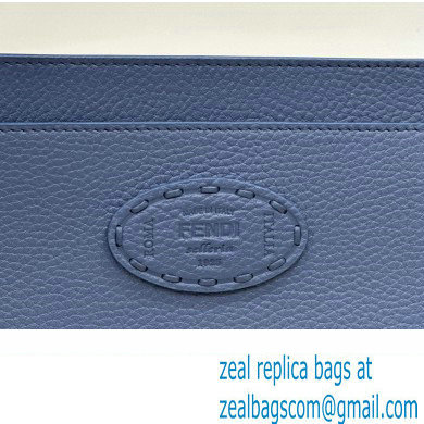 Fendi Peekaboo ISeeU Medium Bag Blue Selleria with oversized topstitching 2024