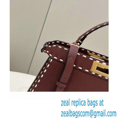 Fendi Peekaboo ISeeU Medium Bag Coffee Selleria with topstitches 2024