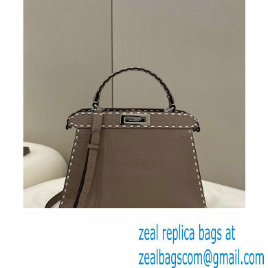 Fendi Peekaboo ISeeU Medium Bag Etoupe Selleria with topstitches 2024