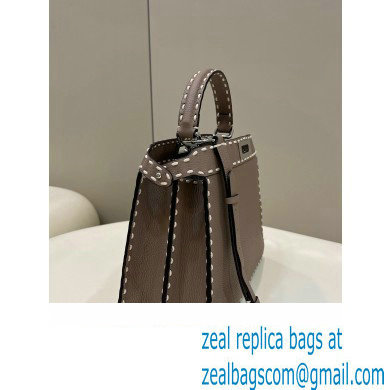 Fendi Peekaboo ISeeU Medium Bag Etoupe Selleria with topstitches 2024