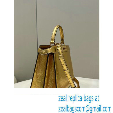 Fendi Peekaboo ISeeU Medium Bag in nappa Leather Gold 2024