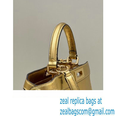 Fendi Peekaboo ISeeU Medium Bag in nappa Leather Gold 2024