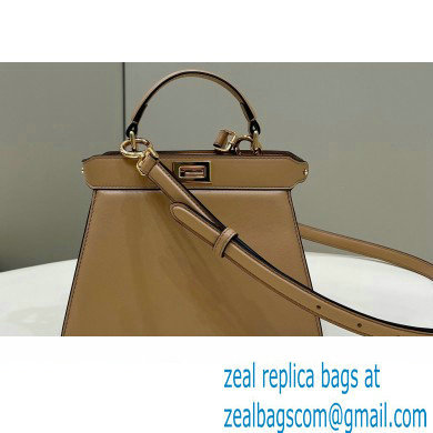 Fendi Peekaboo ISeeU Petite Bag in nappa Leather Beige 2024