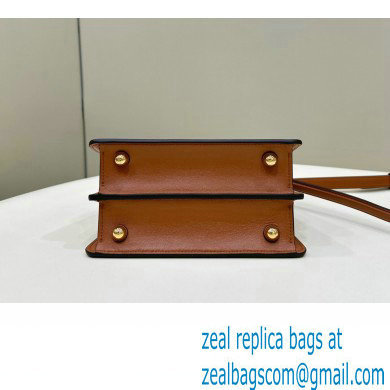Fendi Peekaboo ISeeU Petite Bag in nappa Leather Brown 2024
