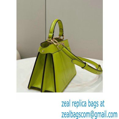 Fendi Peekaboo ISeeU Petite Bag in nappa Leather Grass Green 2024
