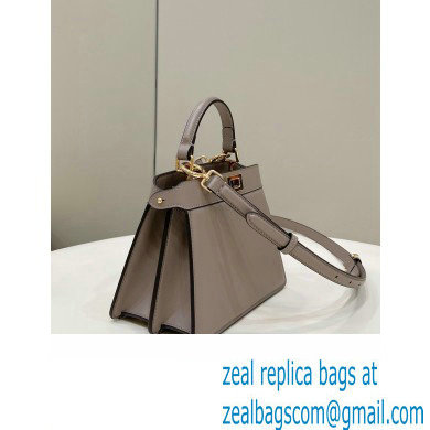 Fendi Peekaboo ISeeU Petite Bag in nappa Leather Gray 2024