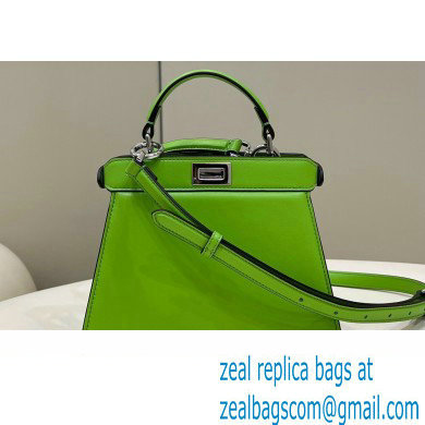 Fendi Peekaboo ISeeU Petite Bag in nappa Leather Green 2024