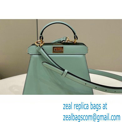Fendi Peekaboo ISeeU Petite Bag in nappa Leather Light Green 2024