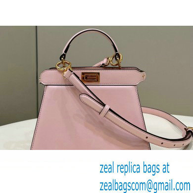 Fendi Peekaboo ISeeU Petite Bag in nappa Leather Light Pink 2024