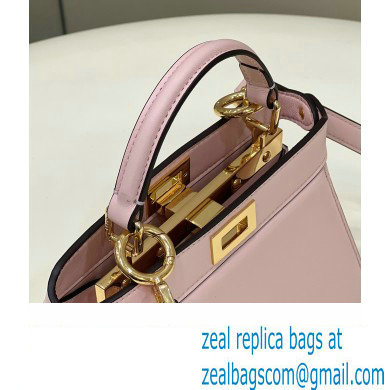 Fendi Peekaboo ISeeU Petite Bag in nappa Leather Light Pink 2024