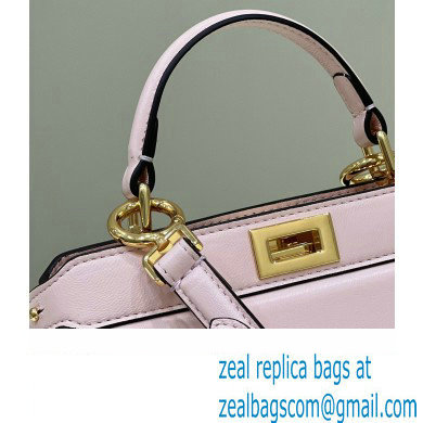 Fendi Peekaboo ISeeU Petite Bag in nappa Leather Light Pink 2024