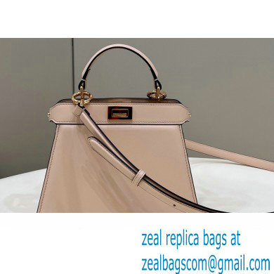 Fendi Peekaboo ISeeU Petite Bag in nappa Leather Nude Pink 2024