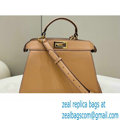 Fendi Peekaboo ISeeU Small Bag in nappa Leather Beige 2024