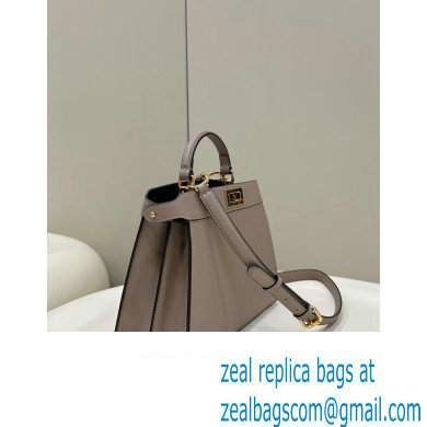 Fendi Peekaboo ISeeU Small Bag in nappa Leather Dove Gray 2024