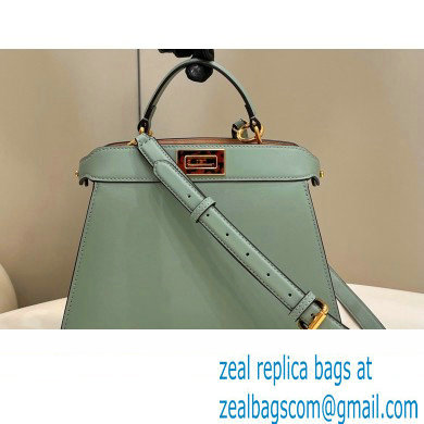 Fendi Peekaboo ISeeU Small Bag in nappa Leather Light Green 2024