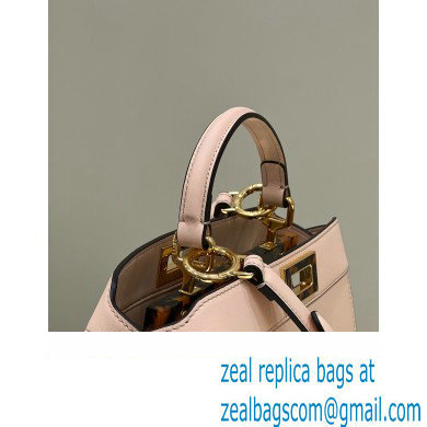 Fendi Peekaboo ISeeU Small Bag in nappa Leather Nude Pink 2024