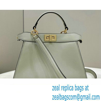 Fendi Peekaboo ISeeU Small Bag in nappa Leather Pale Green 2024