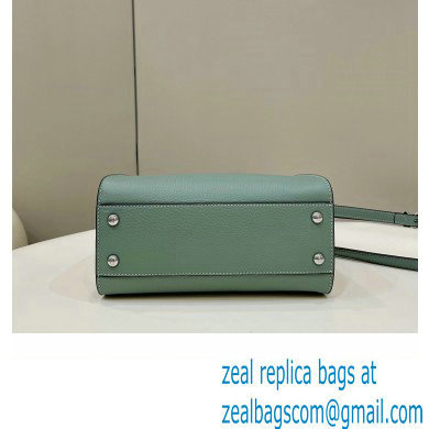 Fendi iconic Peekaboo Mini Bag Light Green/Python Selleria with topstitches 2024