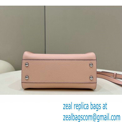 Fendi iconic Peekaboo Mini Bag Light Pink Selleria with topstitches 2024