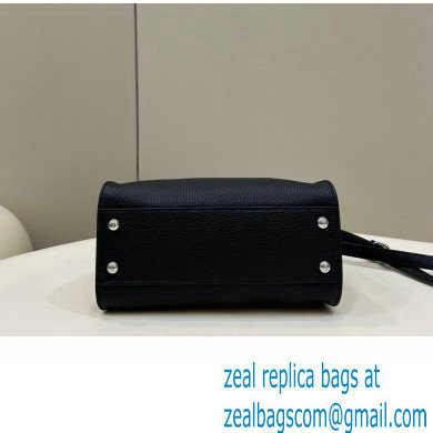 Fendi iconic Peekaboo Mini Bag black Selleria with topstitches 2024