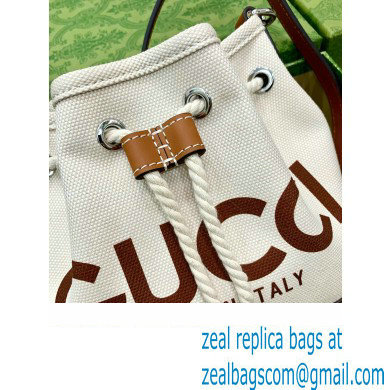 GUCCI Mini shoulder bag with Gucci print 777166 BROWN 2024 - Click Image to Close