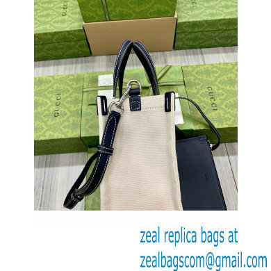 GUCCI Mini tote bag with Gucci print 772144 BLACK 2024 - Click Image to Close