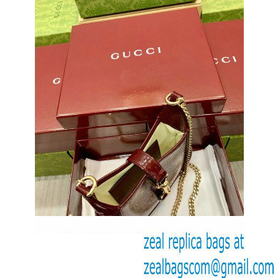 Gucci Jackie Notte mini bag 782889 BURGUNDY 2024