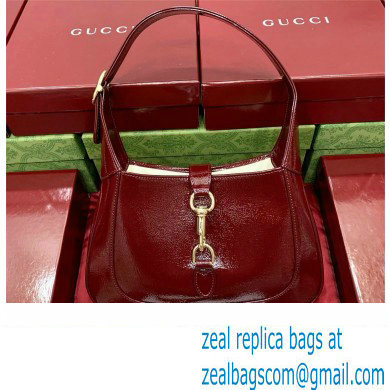 Gucci Jackie small shoulder bag 782849 IN Rosso Ancora red patent leather 2024