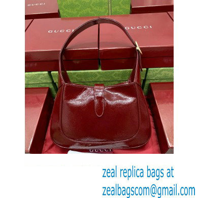 Gucci Jackie small shoulder bag 782849 IN Rosso Ancora red patent leather 2024