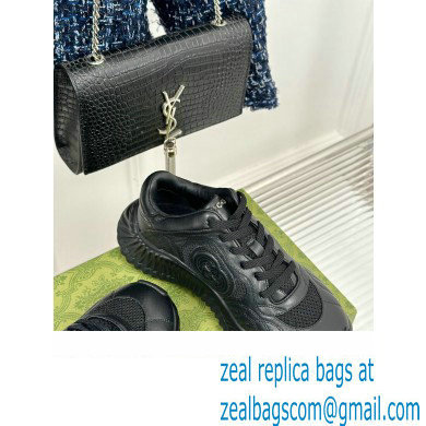 Gucci Ripple trainer Women/Men Sneakers in leather Black 2024