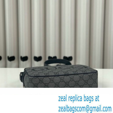 Gucci mini shoulder bag in black GG Supreme canvas 768391 2024 - Click Image to Close