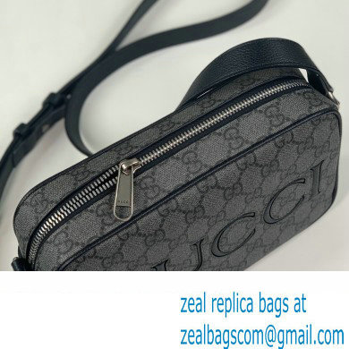 Gucci mini shoulder bag in black GG Supreme canvas 768391 2024 - Click Image to Close