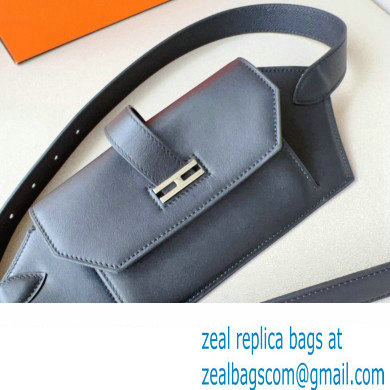 Hermes Elan Pocket 24 belt Black/Silver