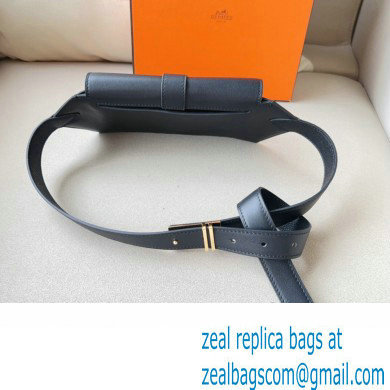 Hermes Elan Pocket 24 belt Black/Silver