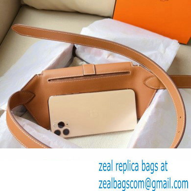 Hermes Elan Pocket 24 belt Brown/Gold