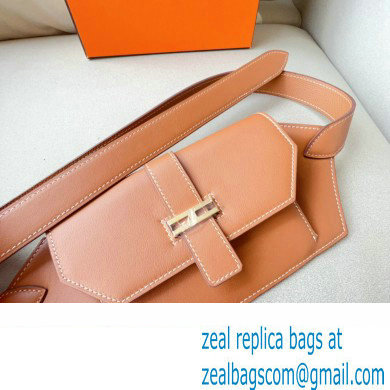 Hermes Elan Pocket 24 belt Brown/Gold