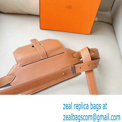 Hermes Elan Pocket 24 belt Brown/Silver