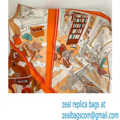 Hermes scarf 90x90cm in silk twill Top Quality 104 2024