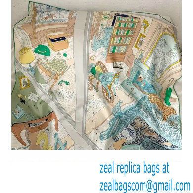 Hermes scarf 90x90cm in silk twill Top Quality 106 2024