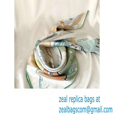 Hermes scarf 90x90cm in silk twill Top Quality 106 2024