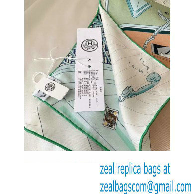 Hermes scarf 90x90cm in silk twill Top Quality 106 2024