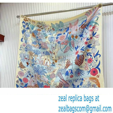 Hermes scarf 90x90cm in silk twill Top Quality 107 2024