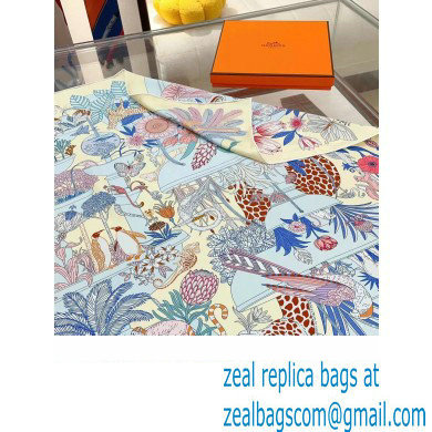 Hermes scarf 90x90cm in silk twill Top Quality 107 2024