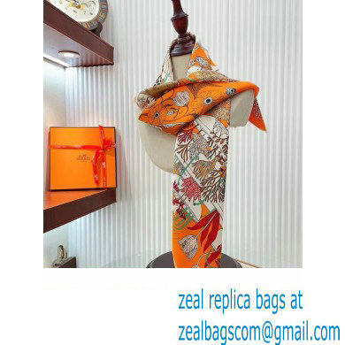 Hermes scarf 90x90cm in silk twill Top Quality 109 2024