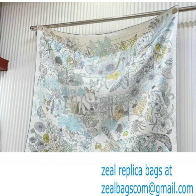 Hermes scarf 90x90cm in silk twill Top Quality 110 2024