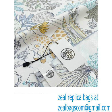 Hermes scarf 90x90cm in silk twill Top Quality 110 2024