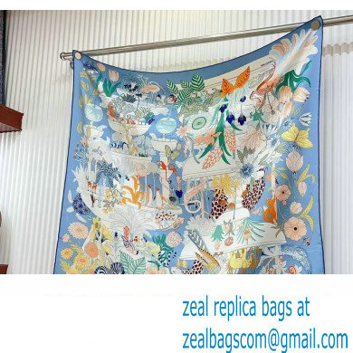 Hermes scarf 90x90cm in silk twill Top Quality 111 2024