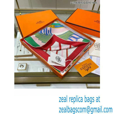 Hermes scarf 90x90cm in silk twill Top Quality 112 2024