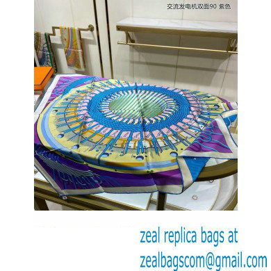 Hermes scarf 90x90cm in silk twill Top Quality 113 2024